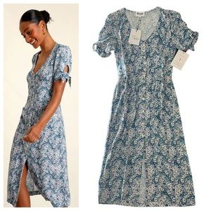 Rouje Leina Dress in Blue Floral